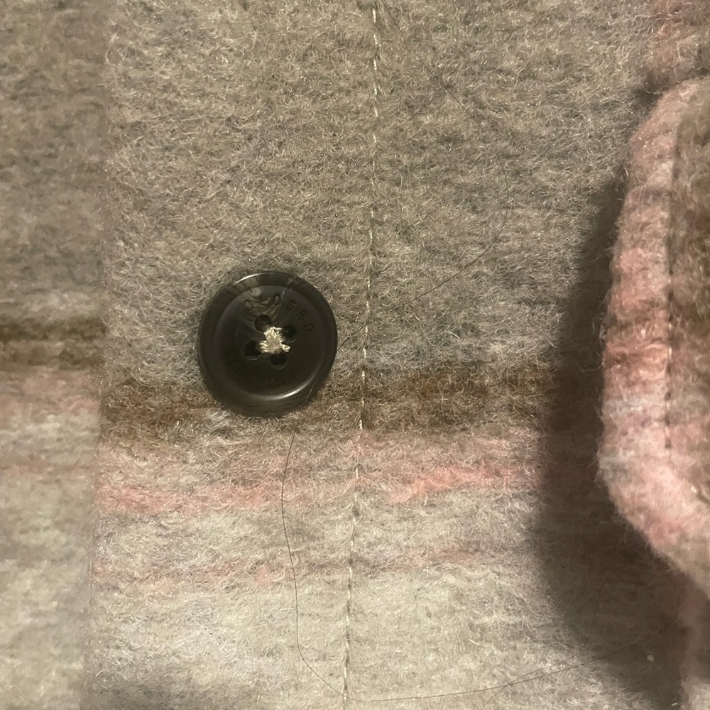 Closed Titania Plaid Shirt Jacket in Muddy Beige - Picture 4 of 6